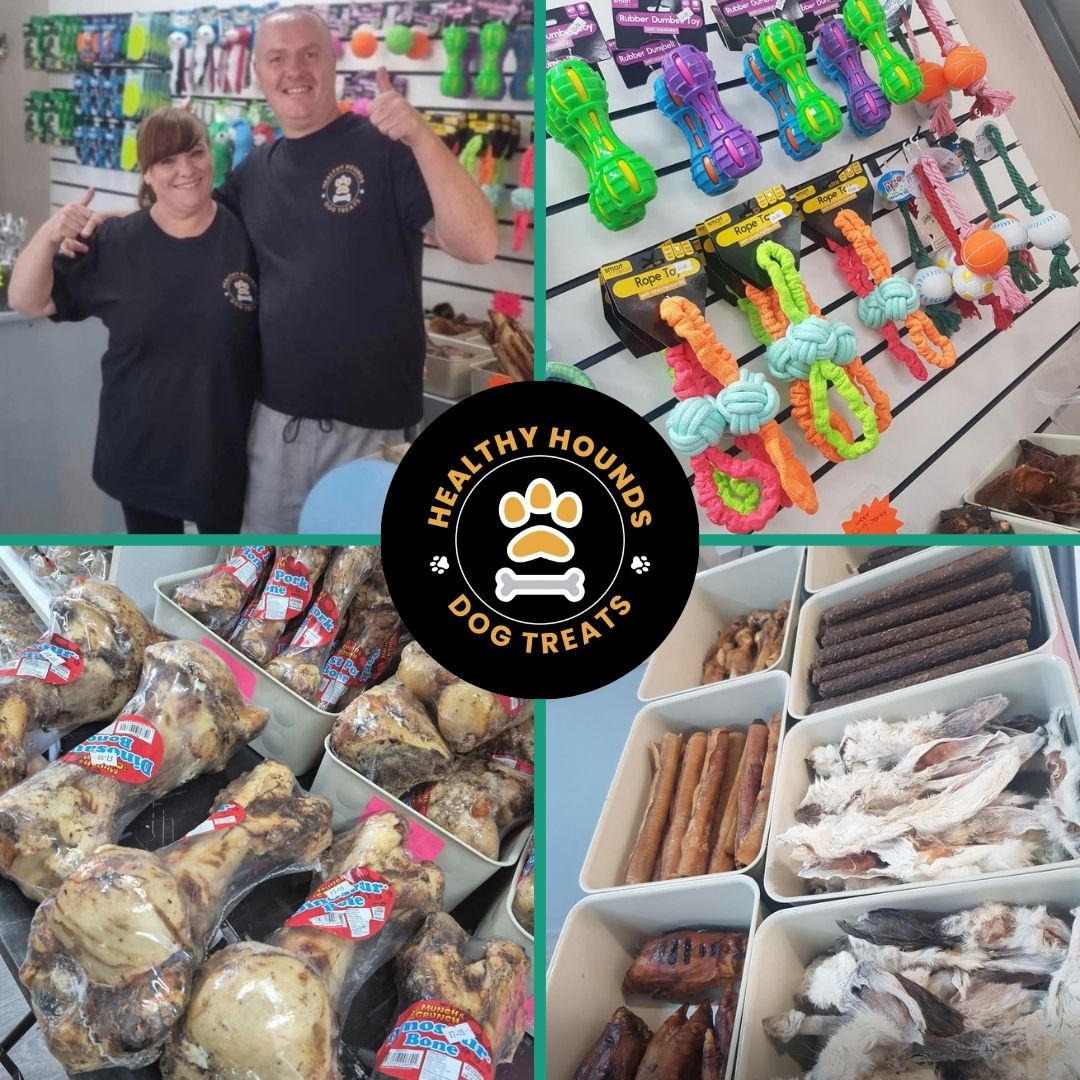 Healthy Hounds: natural dog treats and varied supplies at Castleford Market for your furry friends